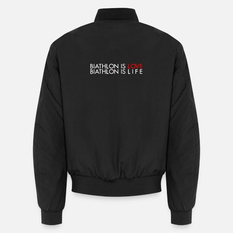 biathlon - Unisex Bomber Jacket - black