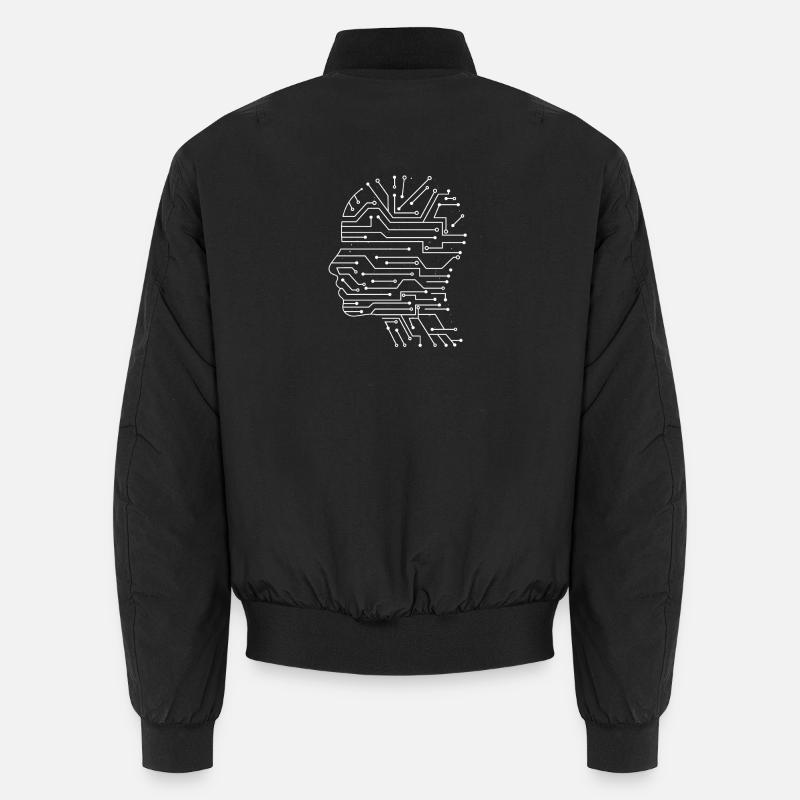 Künstliche Intelligenz - Unisex Bomberjacke - Schwarz