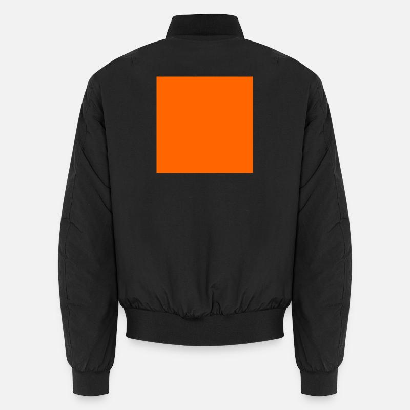 Motif de blocs de couleurs dans des tons orange chauds Bomber unisexe