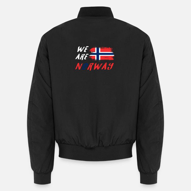 We are Norwegen Design / Geschenkidee - Unisex Bomberjacke - Schwarz