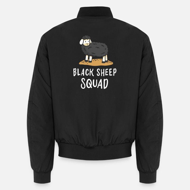 Mouton noir Bomber unisexe