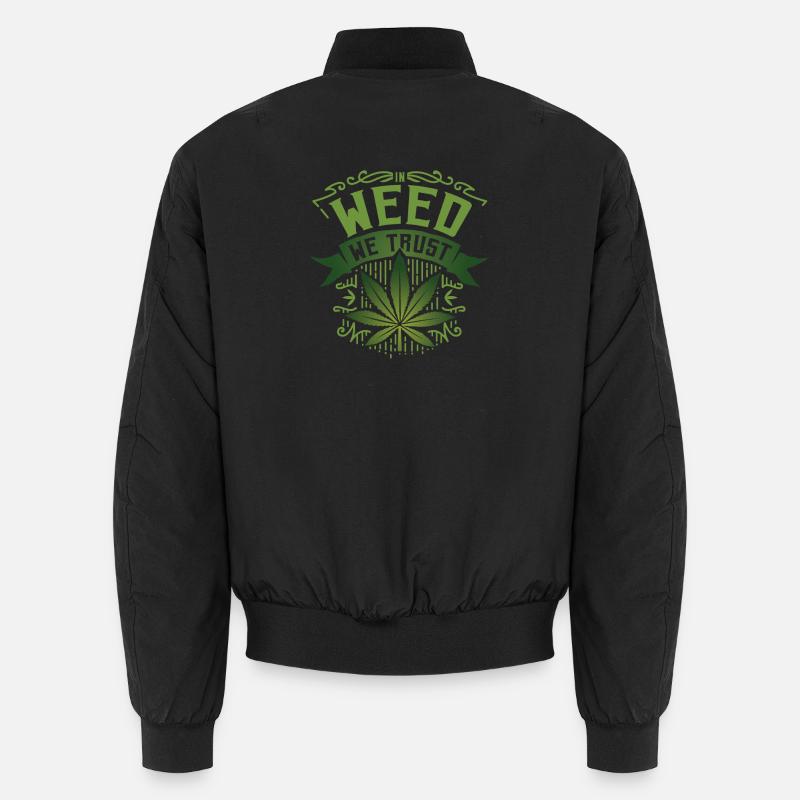 Weed Trust Cannabis Design - Bomber unisexe - noir