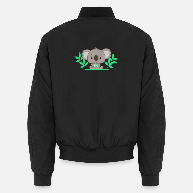 Cute koala baby - Unisex Bomber Jacket - black