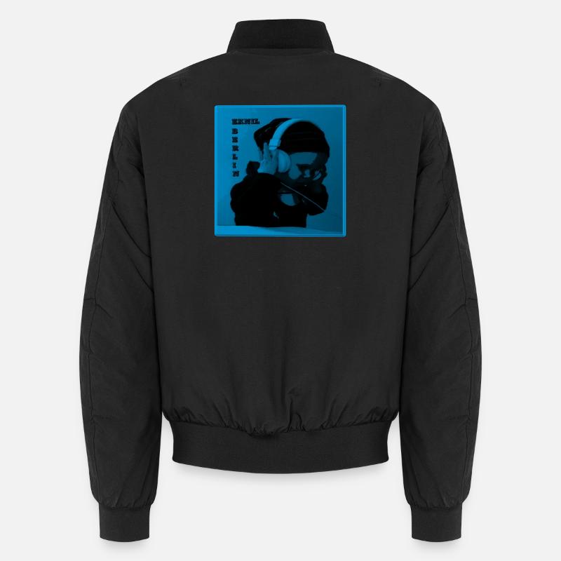 DJ Musik Kopfhörer V.2 - Unisex Bomberjacke - Schwarz