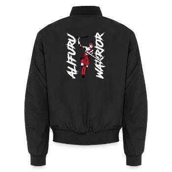 Alifuru Warrior Man - Unisex Bomber Jacket - black - Back - AI Model Male 185 light (185cm)