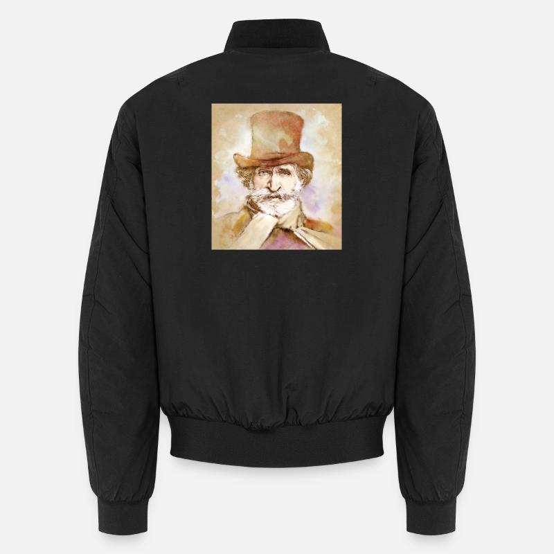 Giuseppe Verdi dans un style aquarelle Bomber unisexe