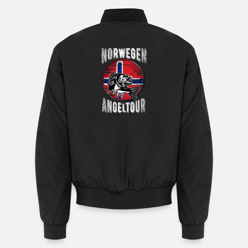 Norwegen Angeltour Unisex Bomberjacke