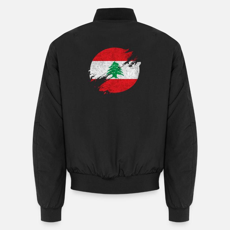 Lebanon Vintage Circle / Gift Idea Unisex Bomber Jacket