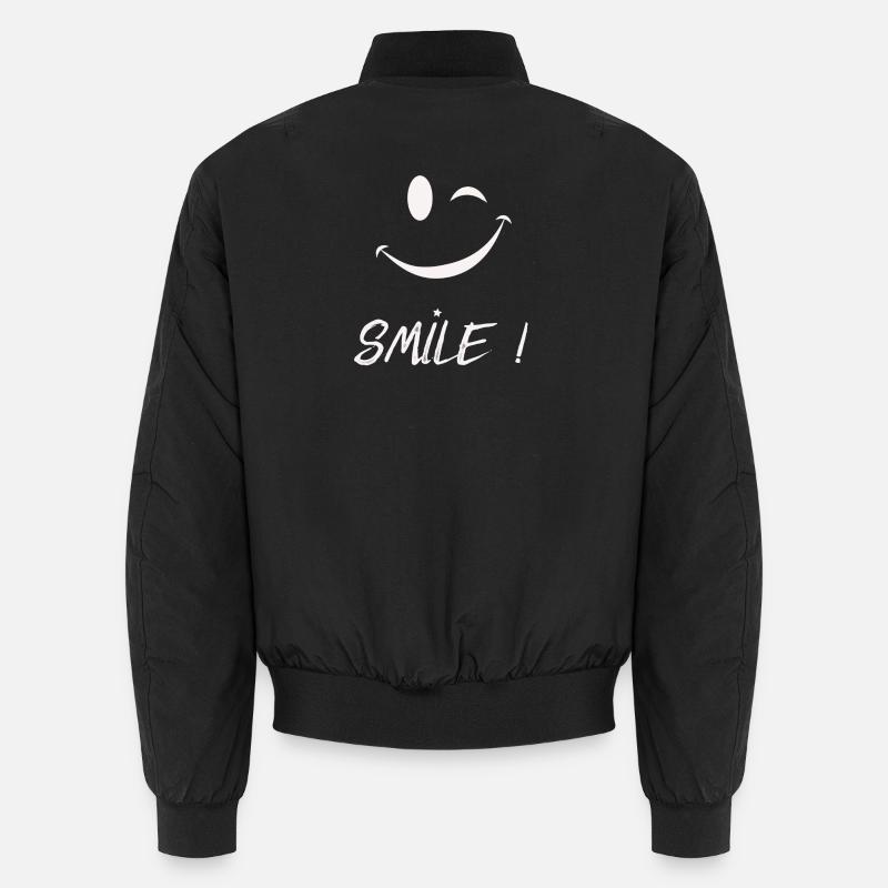 Smile - Unisex Bomberjacke - Schwarz