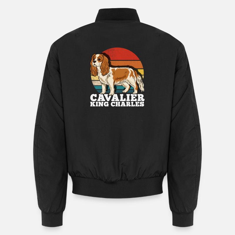 Cavalier King Charles - Bomber unisexe - noir