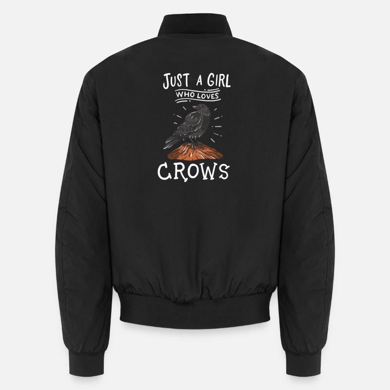 Crows Bird Lovers Unisex Bomber Jacket