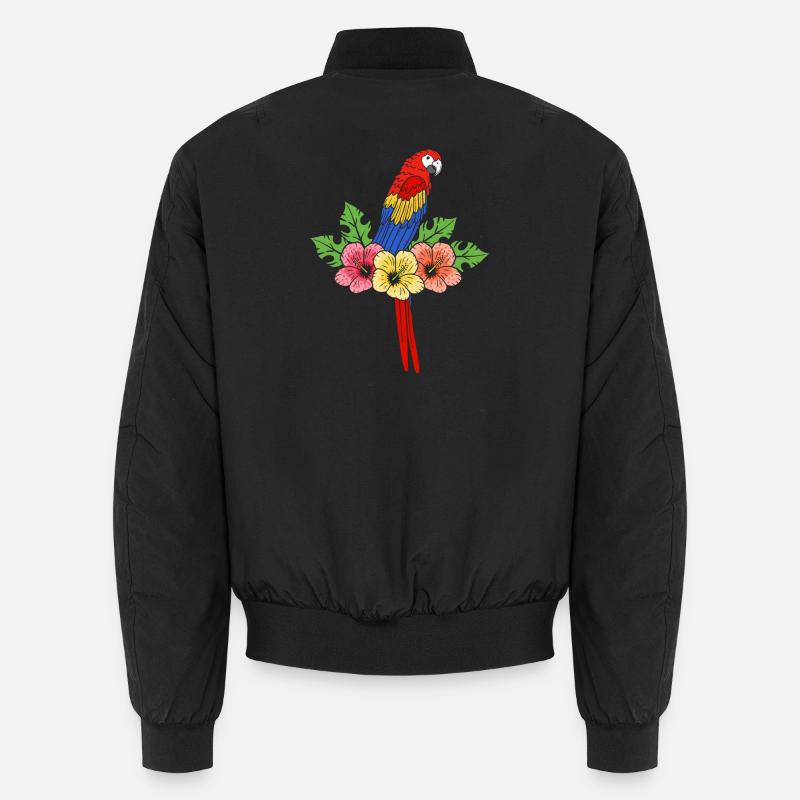 Perroquet - Bomber unisexe - noir