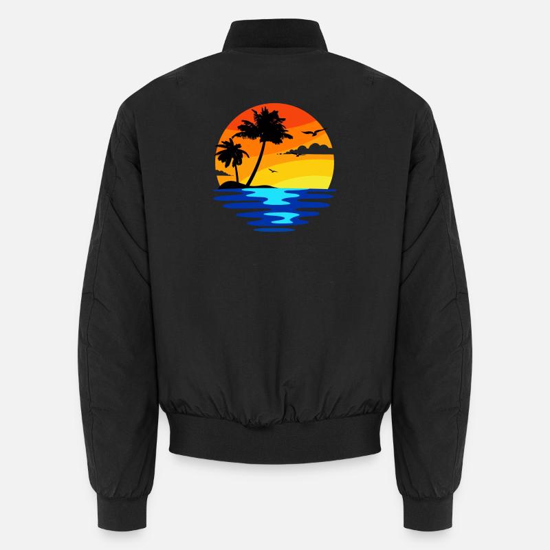 Vacances plage plage vacances île océan caraïbes Bomber unisexe
