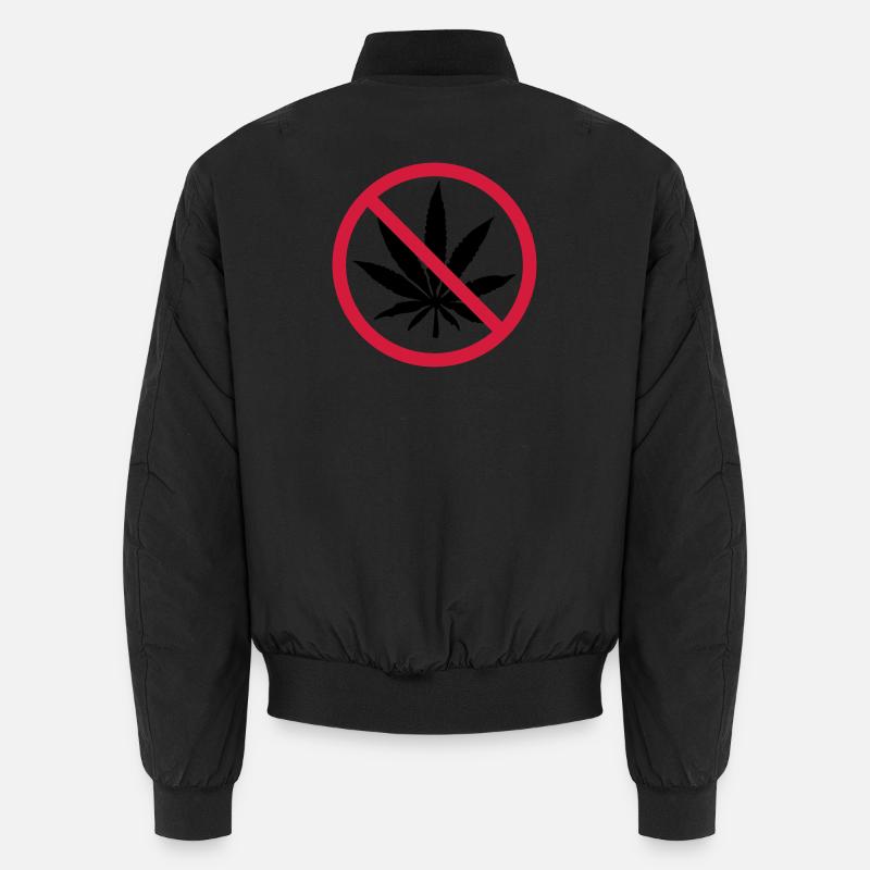 Signe interdit de mauvaises herbes Bomber unisexe