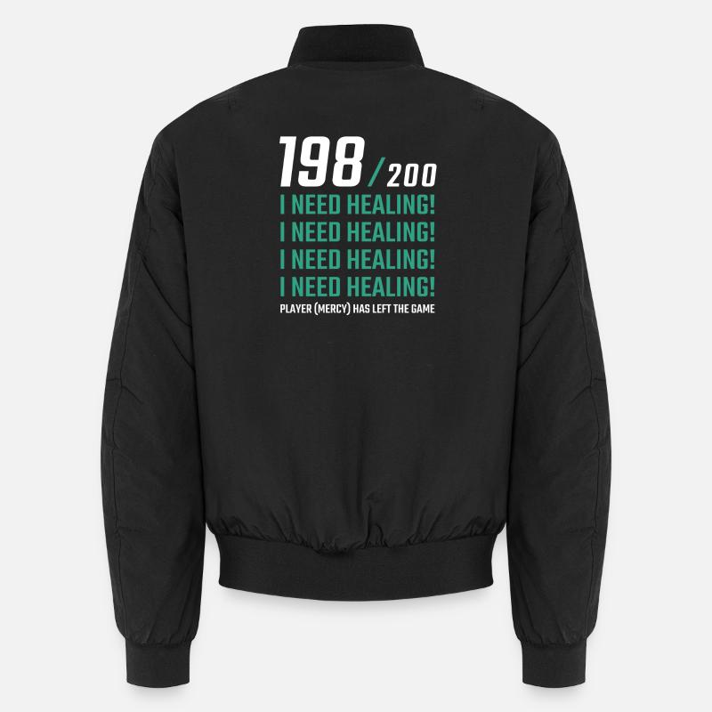 Ich brauche einen heilenden Gamer Unisex Bomberjacke