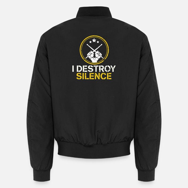Drums Drummer Drumsticks Percussion Unisex Bomber Jacket