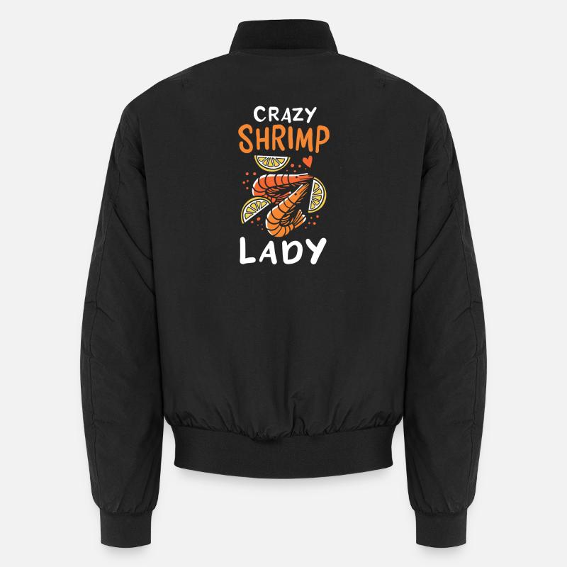 Shrimp - Unisex Bomber Jacket - black