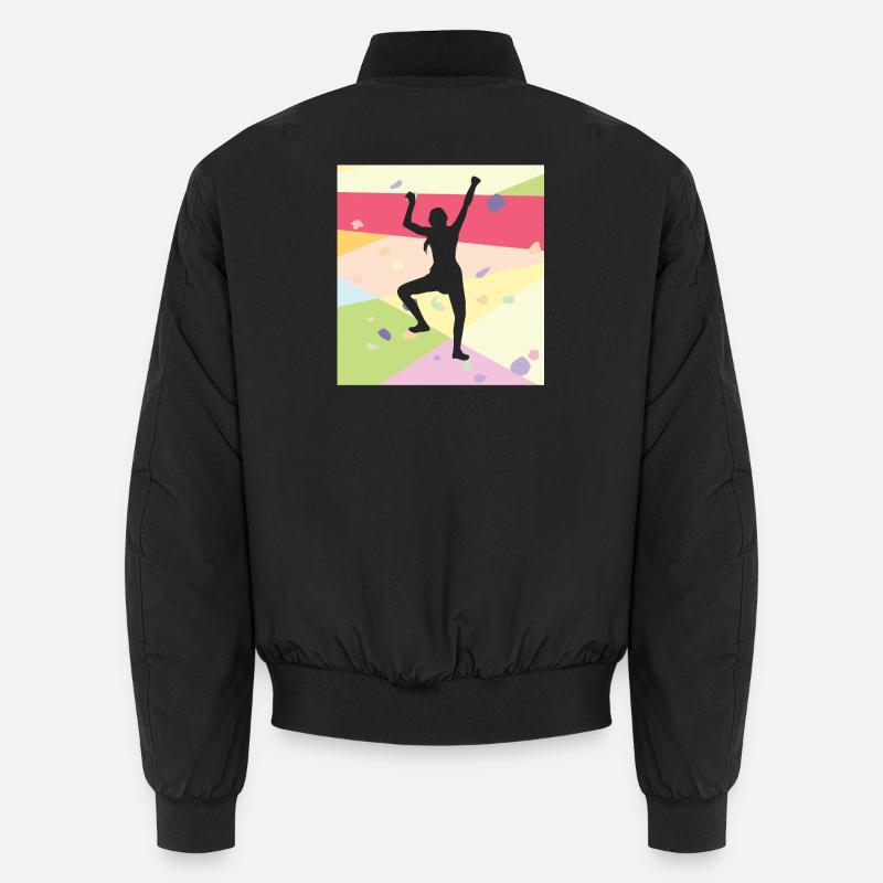 Klettern Kletterer - Unisex Bomberjacke - Schwarz