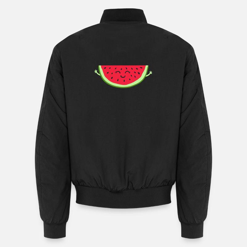 Wassermelone - Unisex Bomberjacke - Schwarz