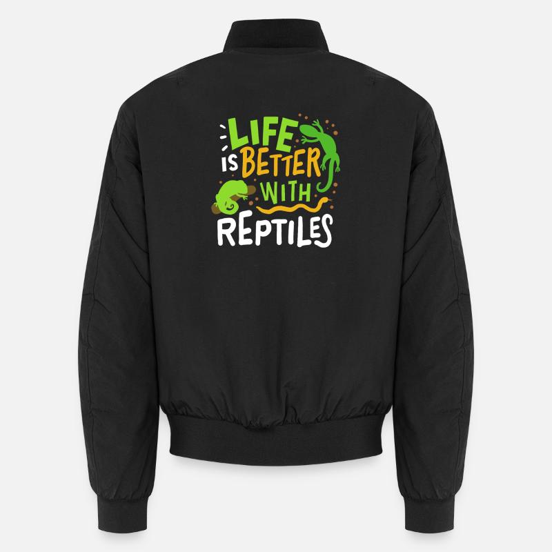 Lézard reptile Bomber unisexe