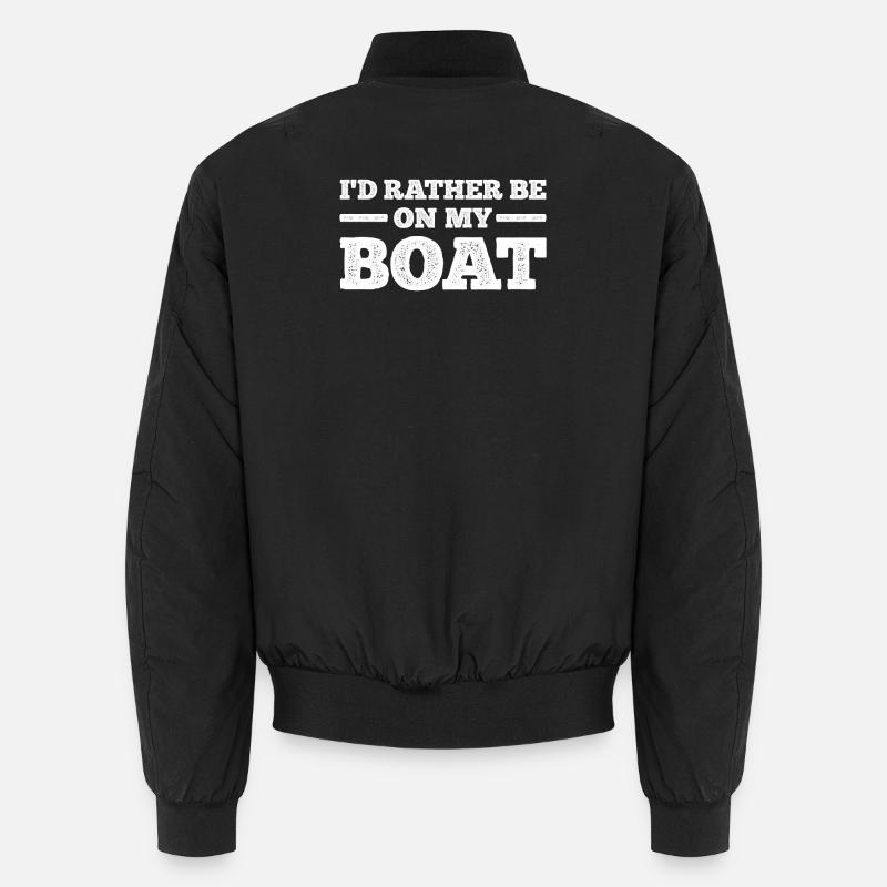 Boot Bootfahren - Unisex Bomberjacke - Schwarz