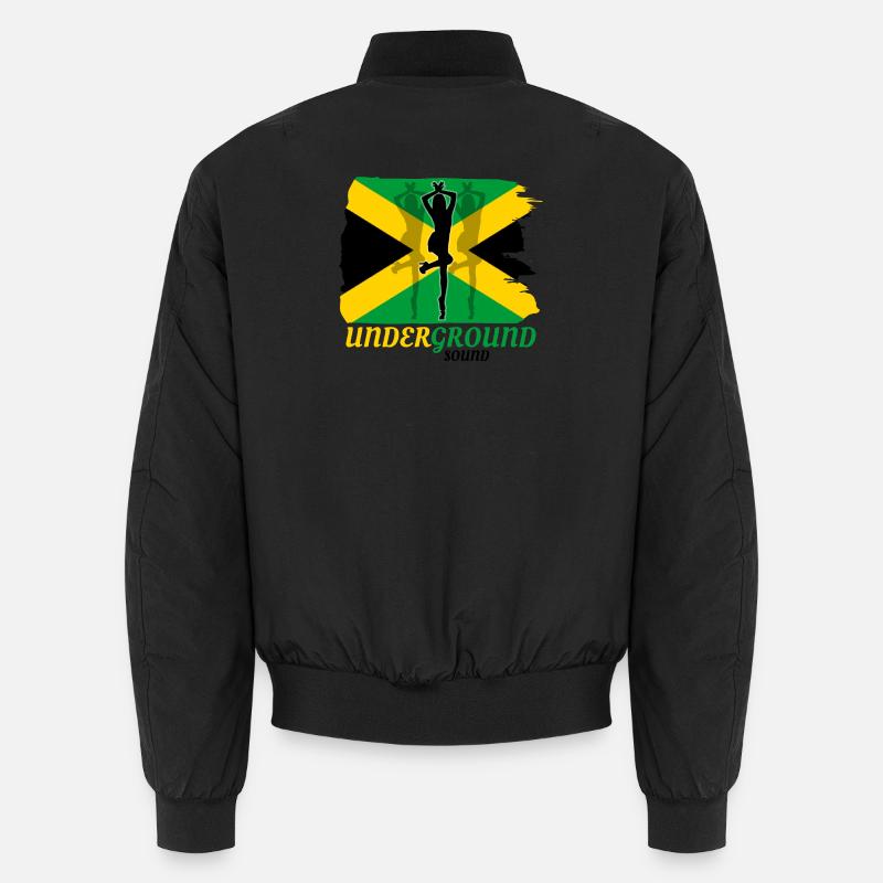 Sprint souterrain du drapeau de la Jamaïque Bomber unisexe