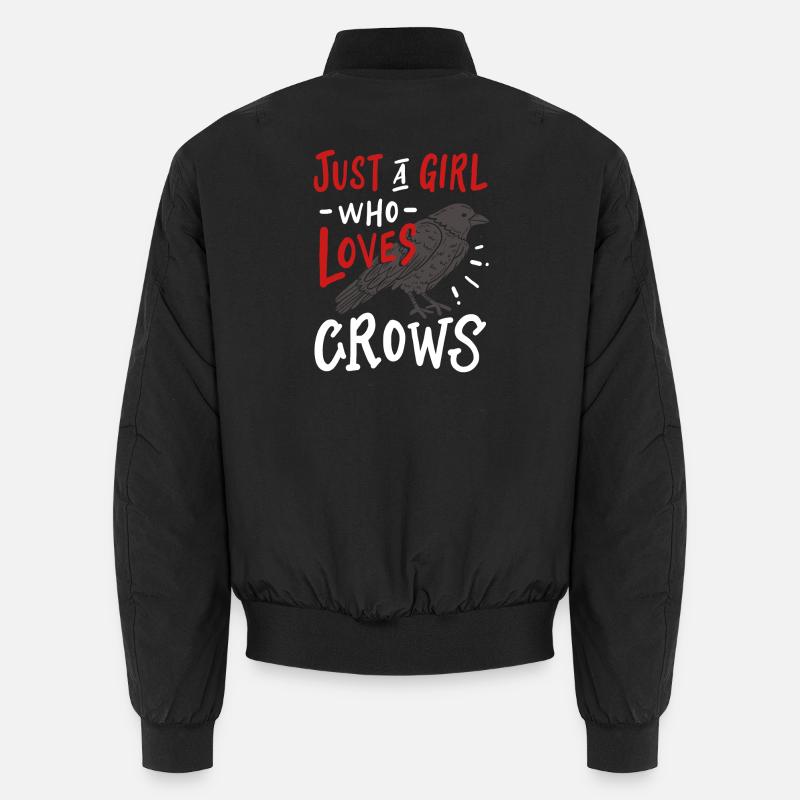 Krähen - Unisex Bomberjacke - Schwarz