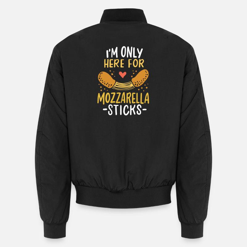 Mozzarella-Sticks - Unisex Bomberjacke - Schwarz