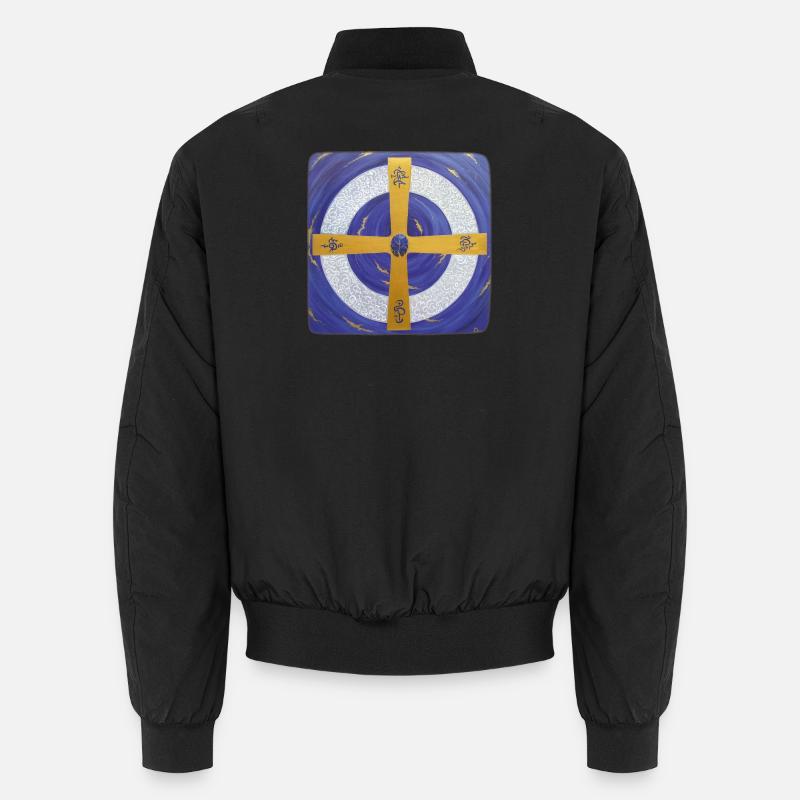 Kristall-Sternentor von Erzengel Michael - Unisex Bomberjacke - Schwarz