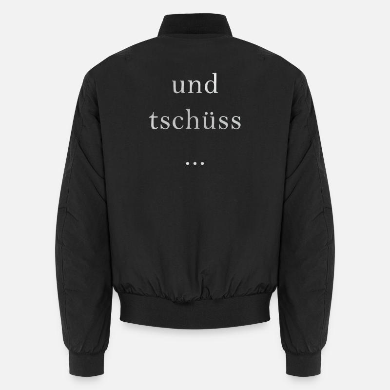 und tschüss... - Unisex Bomberjacke - Schwarz
