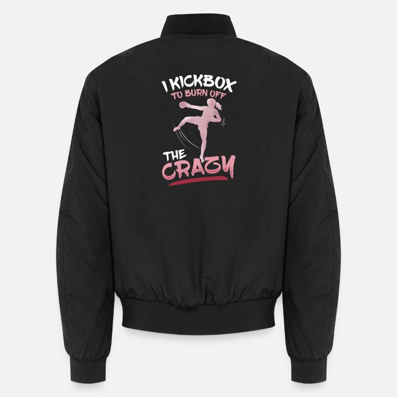Kickboxing Kickboxer - Unisex Bomber Jacket - black