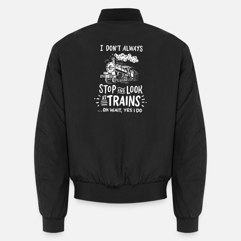Züge Eisenbahn Unisex Bomberjacke