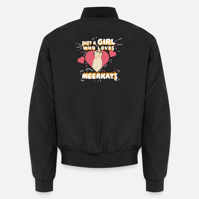 Meerkat - Unisex Bomber Jacket - black