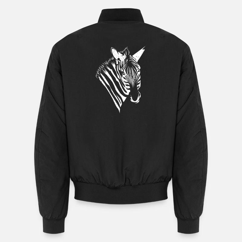 Zebra Unisex Bomberjacke