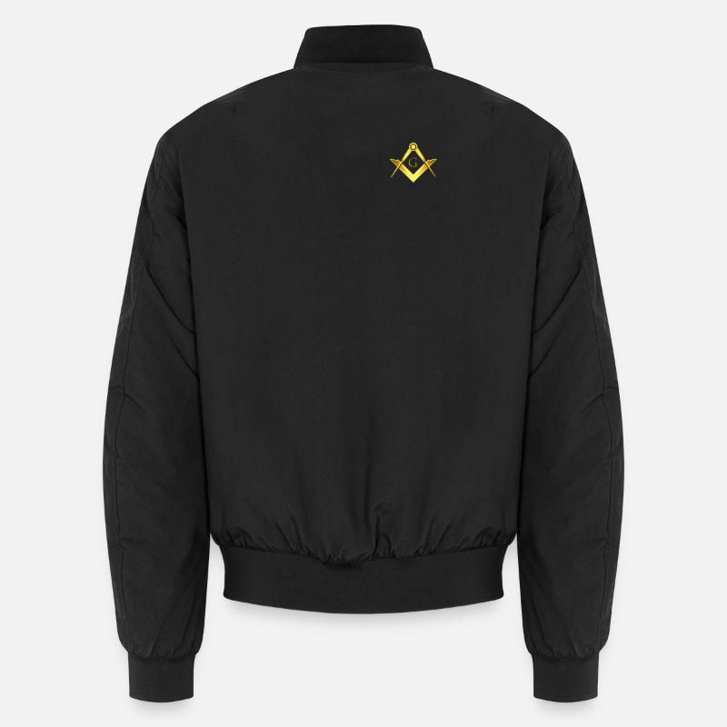 Franc-maçon Symbole Angle Boussole Or Franc-Maçonnerie Bomber unisexe