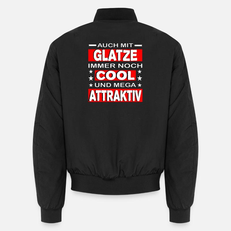 Glatze - Unisex Bomberjacke - Schwarz