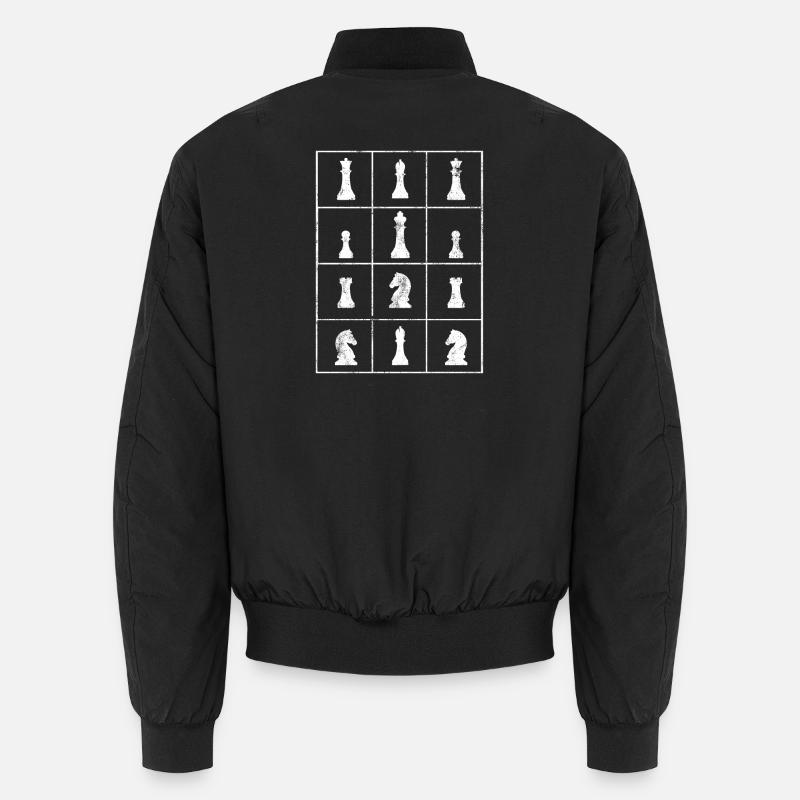 Chess Chessboard Chess Player Unisex Bomber Jacket