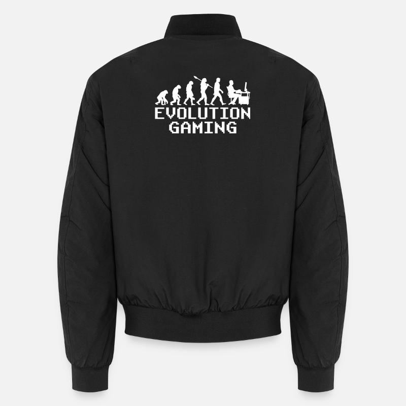 Pc gaming evolution - Unisex Bomber Jacket - black