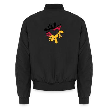 L'Allemagne aime - Bomber unisexe - noir - Dos - AI Model Male 185 light (185cm)