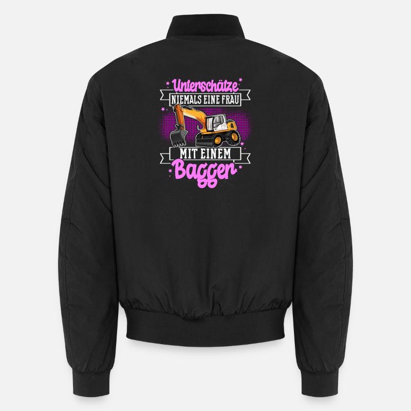 Baggerfahrerin Unisex Bomberjacke