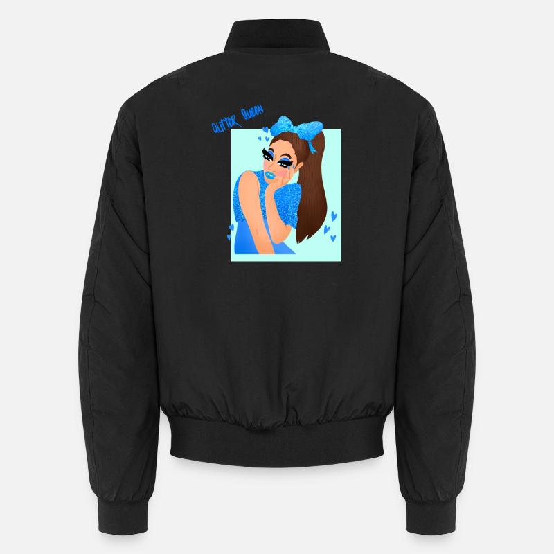 Glitter queen - Unisex Bomber Jacket - black