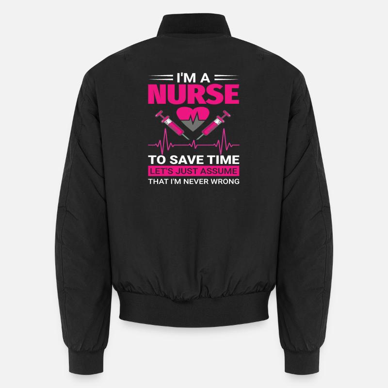 Infirmière - Bomber unisexe - noir