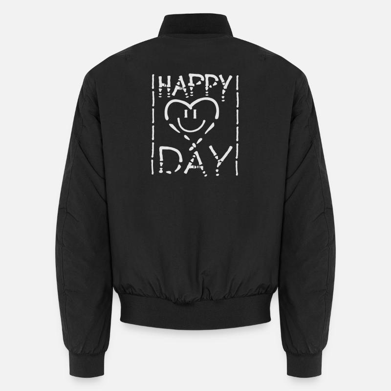 Herz Lustig Unisex Bomberjacke