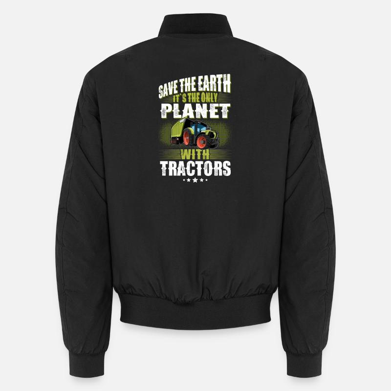Landwirt Traktor Lustiger Spruch Unisex Bomberjacke