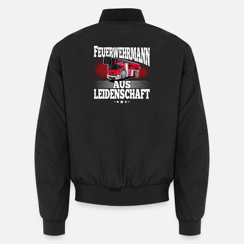 Firefighter - Unisex Bomber Jacket - black