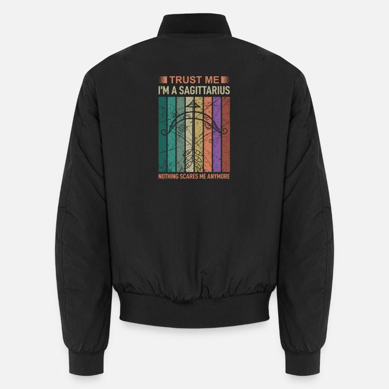 Signe du zodiaque Sagittaire - Bomber unisexe - noir