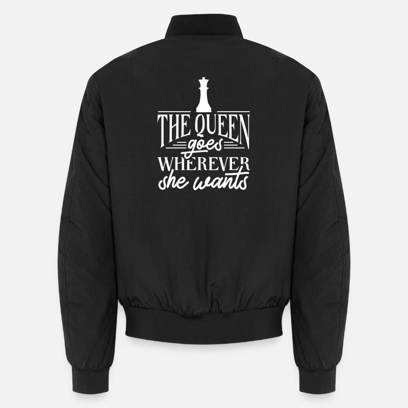 Chess Queen Chess Player Unisex Bomber Jacket