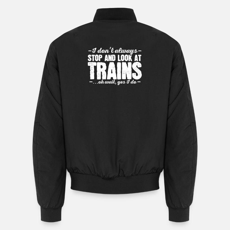 Züge Eisenbahn Eisenbahnliebhaber Unisex Bomberjacke