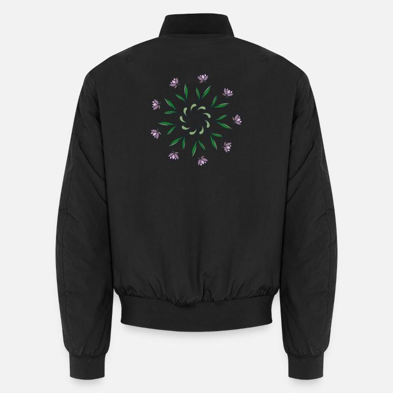 Flowers, Blumen, Rosette Unisex Bomberjacke