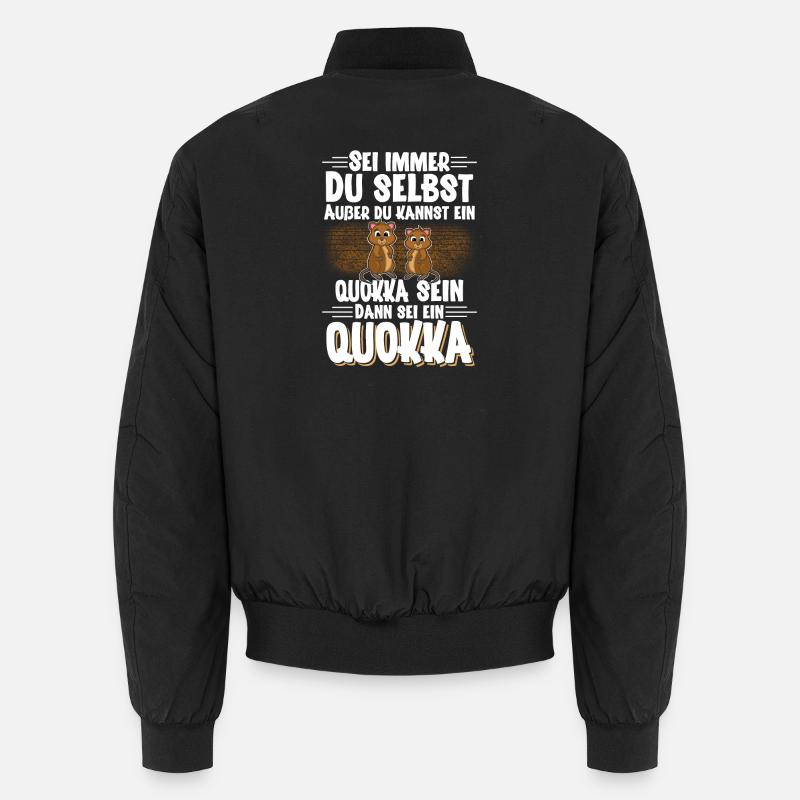 Quokka - Unisex Bomber Jacket - black